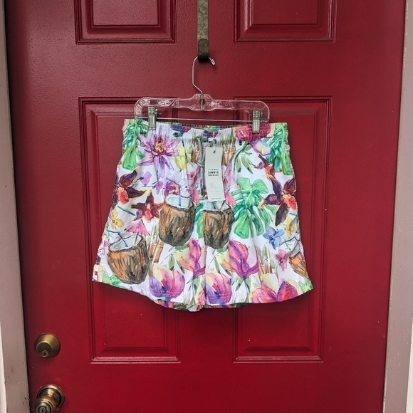 NWT Azul Siete Printed Swim Shorts - Picture 1 of 4